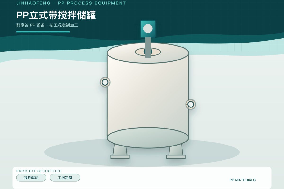 PP储罐如何安装搅拌机?顶板受力与独立支撑设计