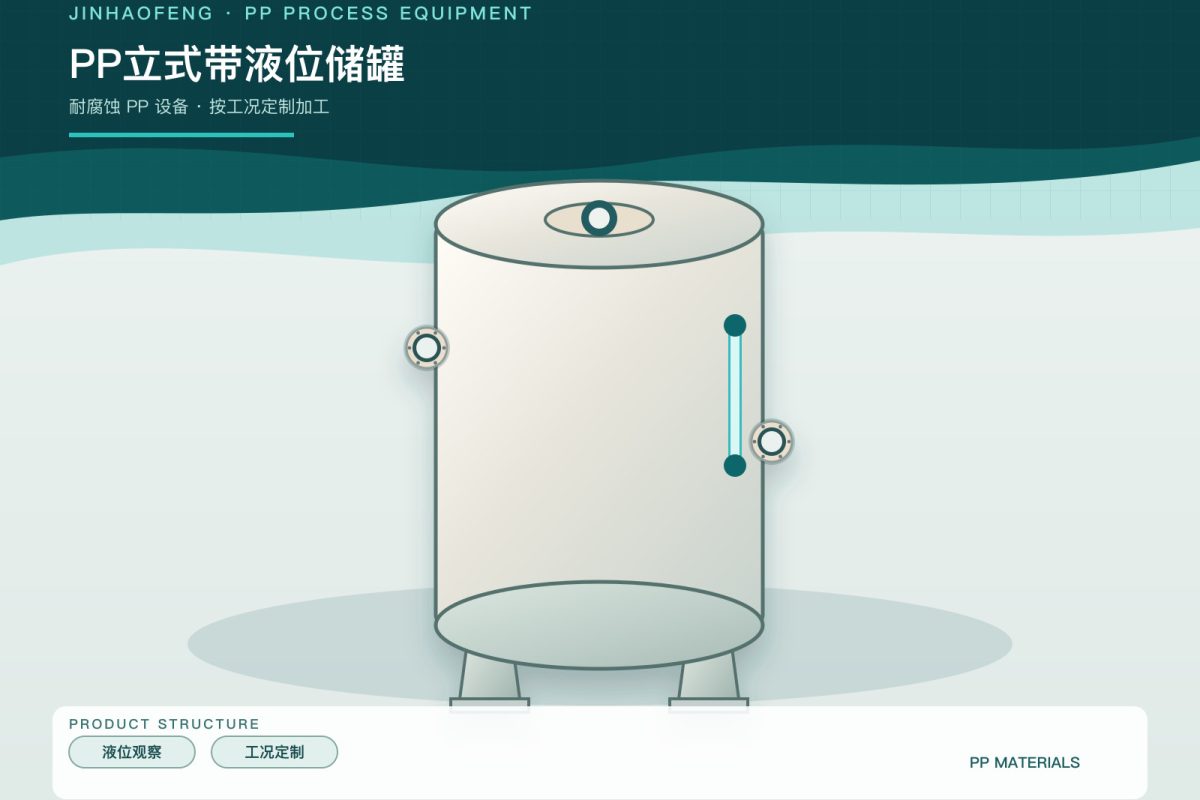 PP储罐液位计接口怎么设计?避免渗漏和误读的方法