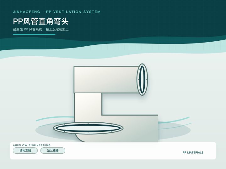 PP风管直角弯头