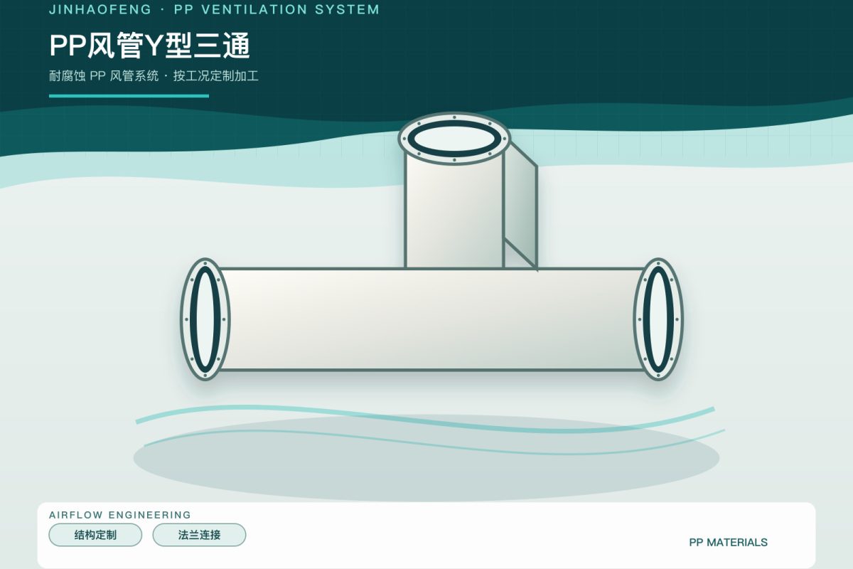 PP风管三通怎么设计?合流和分流对系统平衡的影响