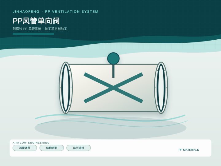 PP风管单向阀