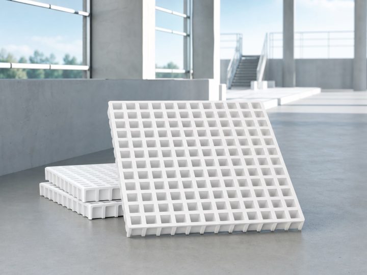 1000×600mm PP格栅开Ø250mm管孔：切掉7根还是8根承载条必须先排版